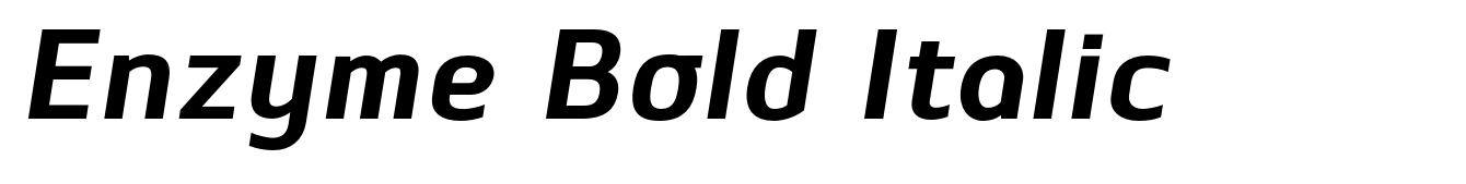 Enzyme Bold Italic